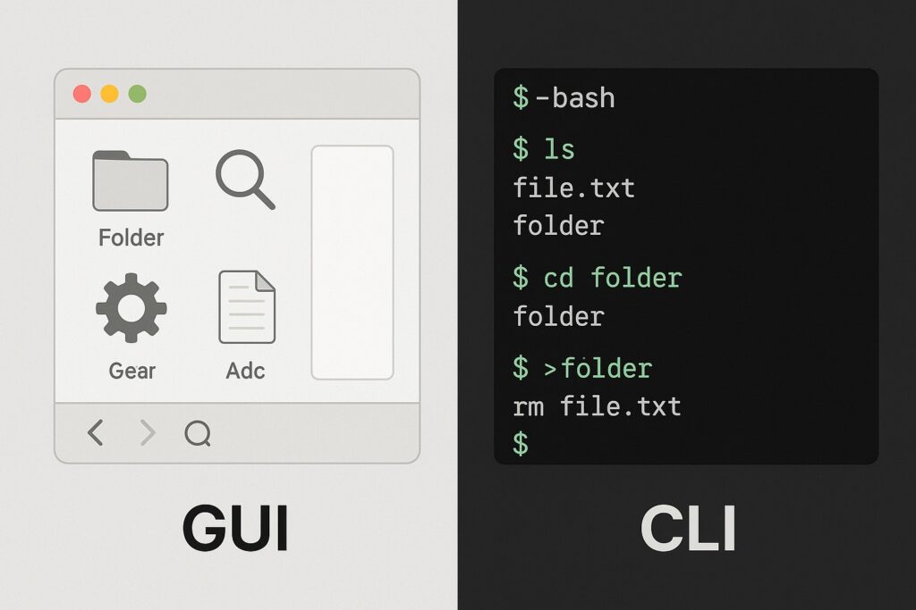 GUI vs CLI: Graphical vs Command-Line Interfaces