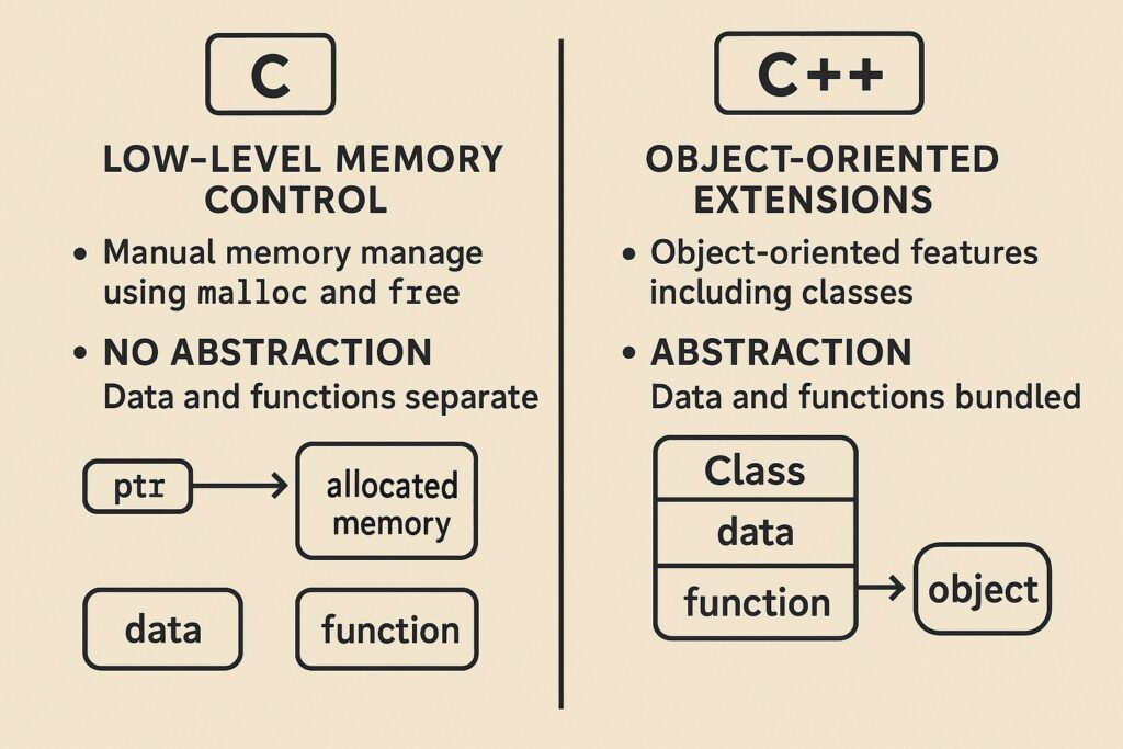 C vs C++: Comparing Two Core Programming Languages