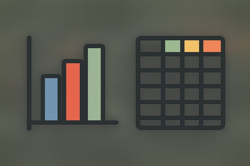 Charts vs Tables: When to Use Each for Data Presentation