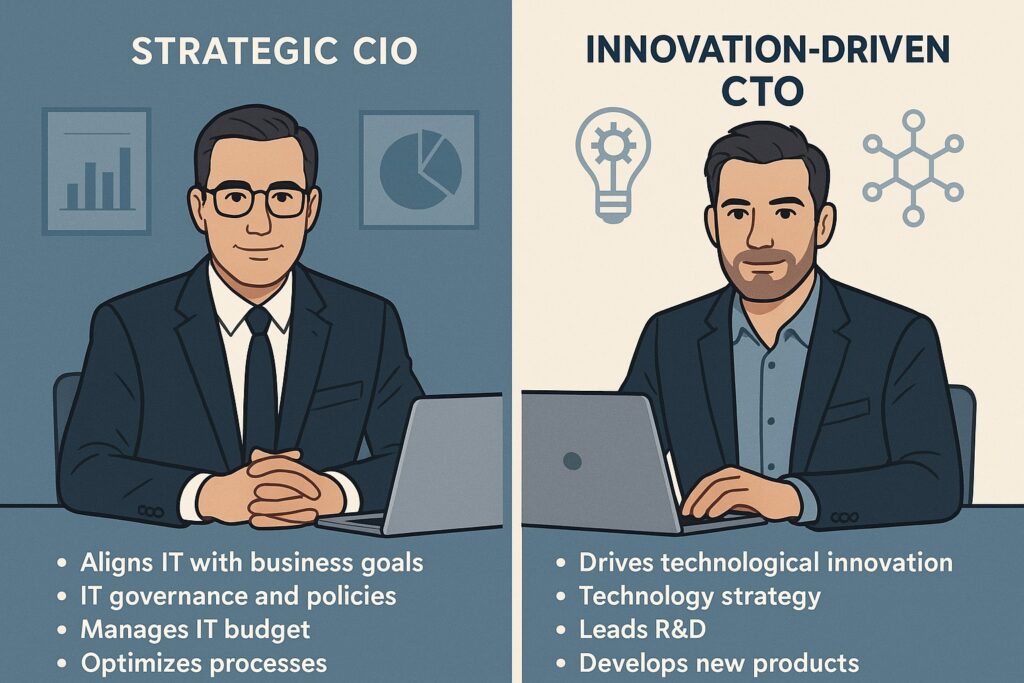 CTO vs CIO: Differences in Tech Leadership Roles
