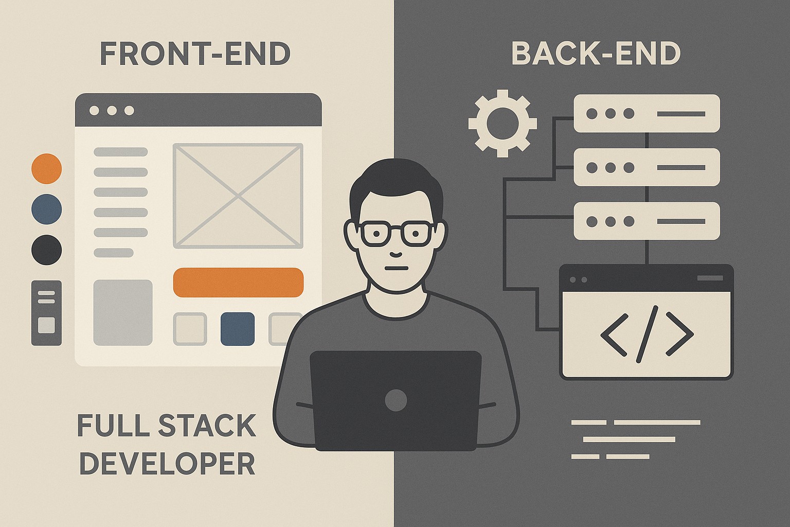 Front-End vs Back-End vs Full-Stack Development Roles