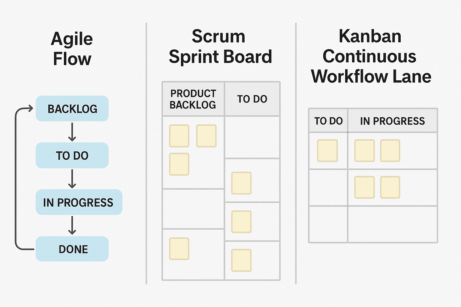 Agile vs Scrum vs Kanban: Choosing the Right Methodology