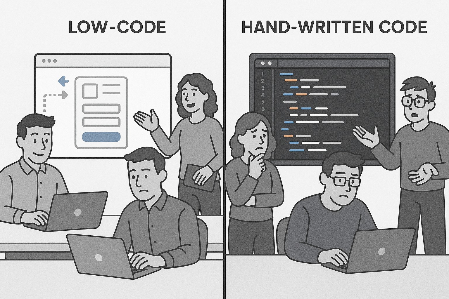 Low-Code vs Traditional Development: Impact on Teams